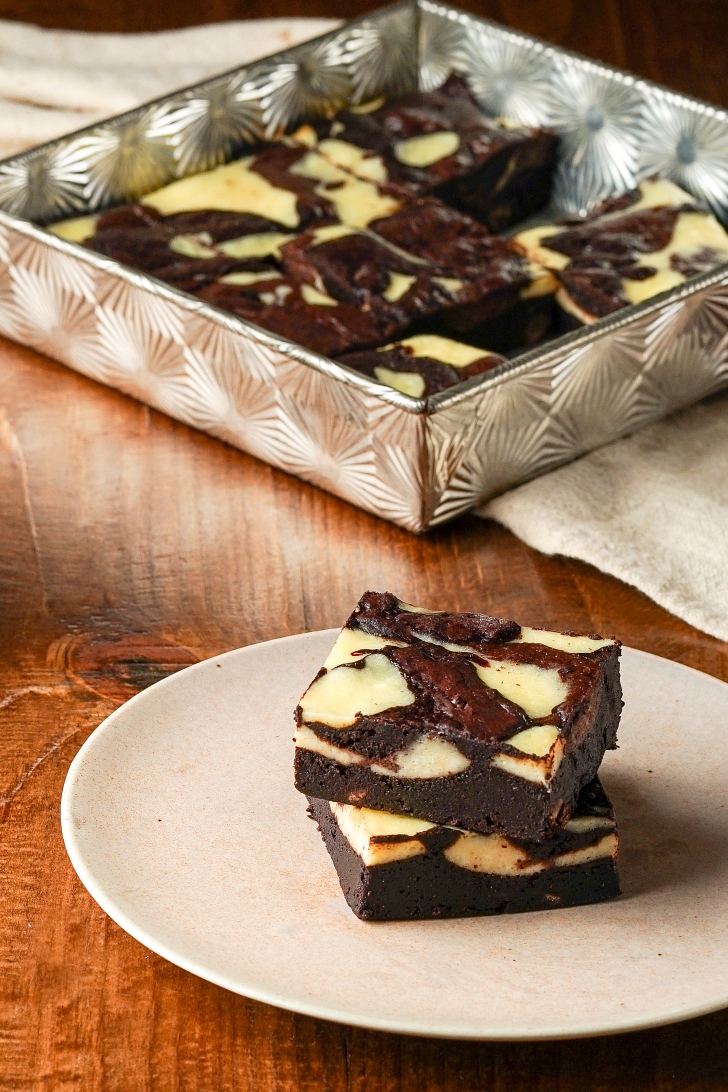 Dark Chocolate Cream Cheese Brownies