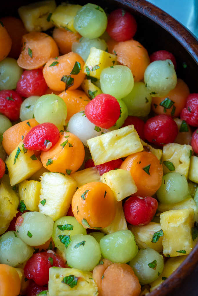 Mojito Fruit Salad - a perfect breakfast or dessert! - Meal Plan Addict