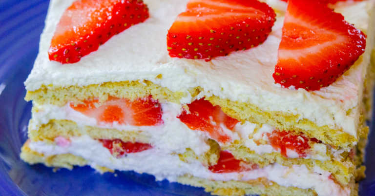 Strawberry Shortcake Icebox Cake