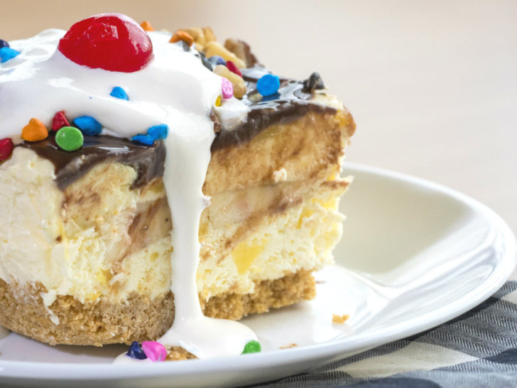 Banana Split icebox cake