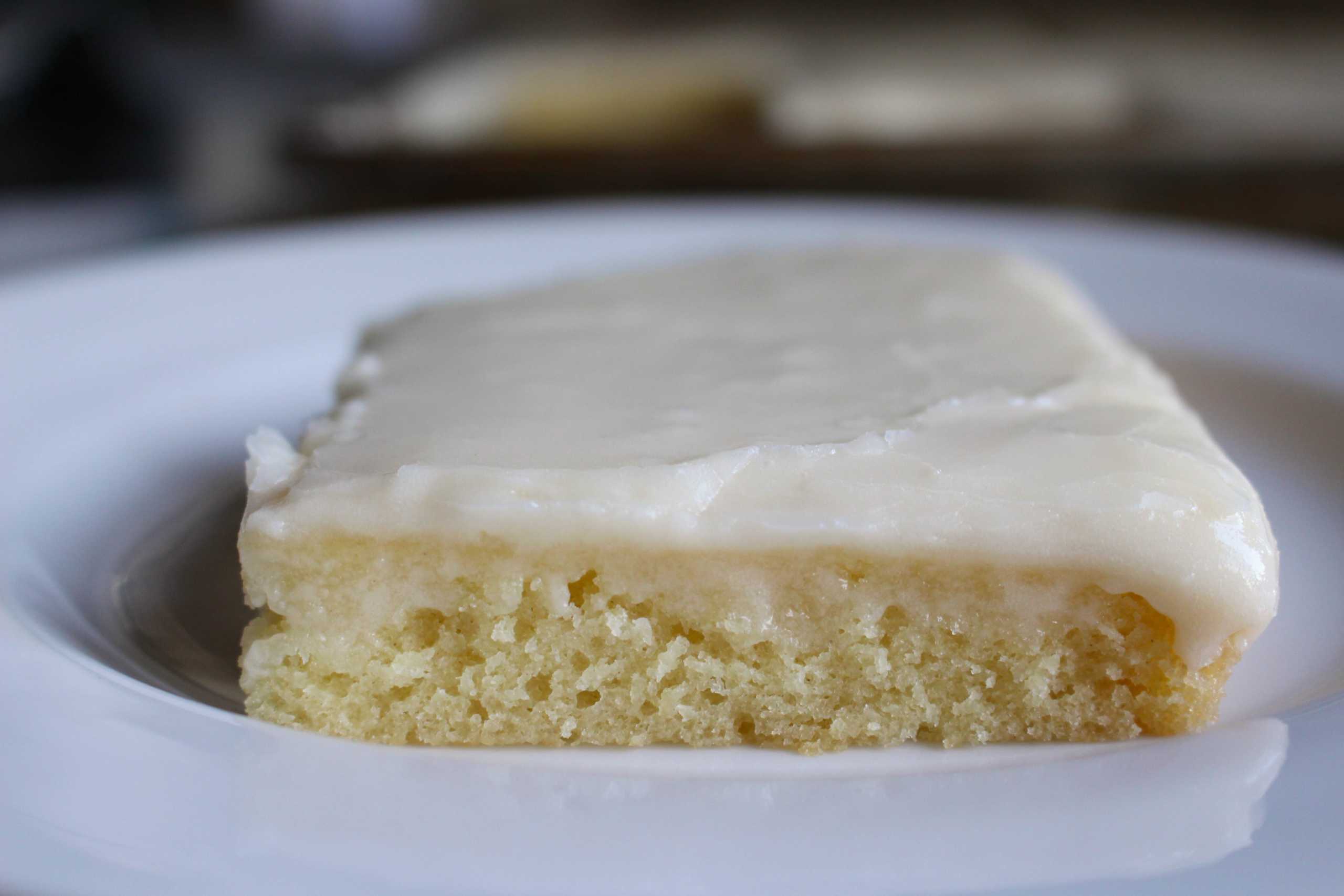 Texas-Sized Vanilla Sheet Cake Recipe