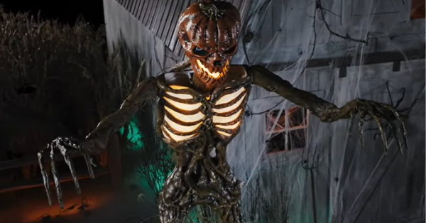 You Can Buy A Giant Rotting Pumpkin Skeleton At Home Depot For Halloween