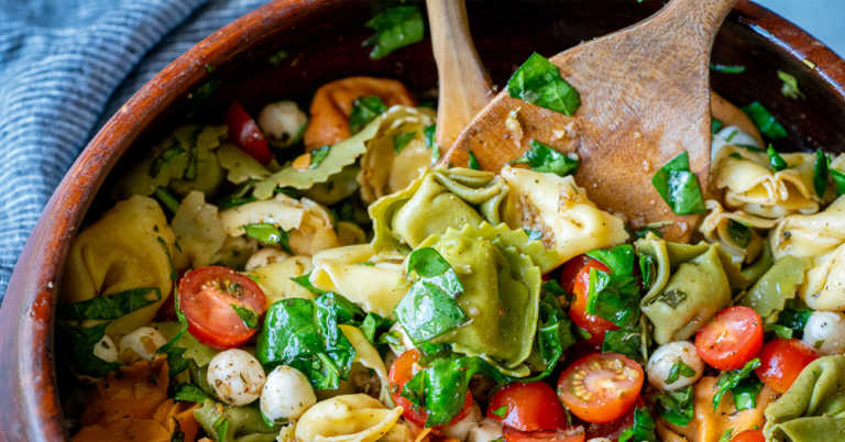 Tortellini Caprese Salad