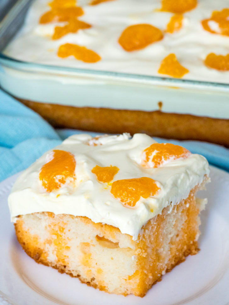 Orange poke cake