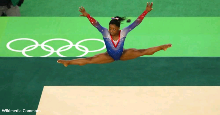 Simone Biles Nails A Triple-Double In Super Slo-Mo