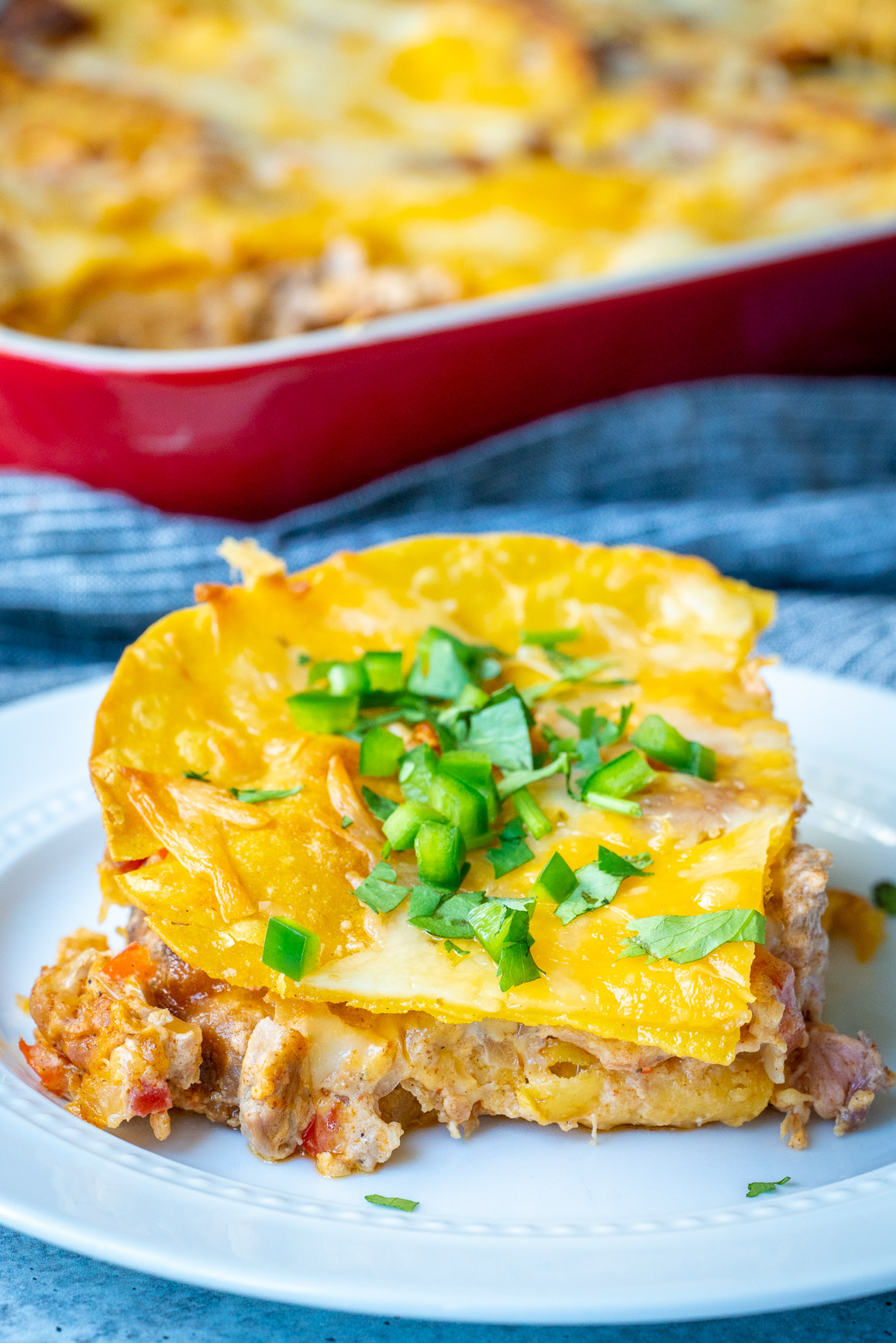 Pulled Pork King Ranch Casserole - House of Yumm