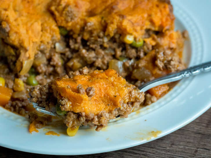 Sweet potato shepherd's pie