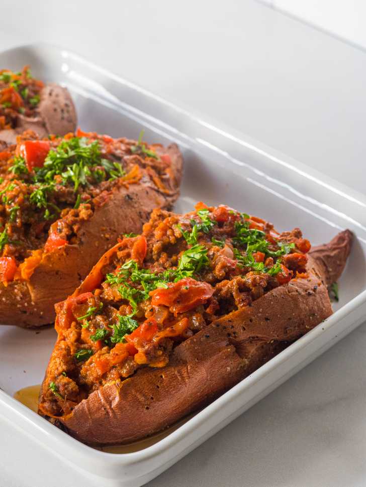 Sloppy joe sweet potato