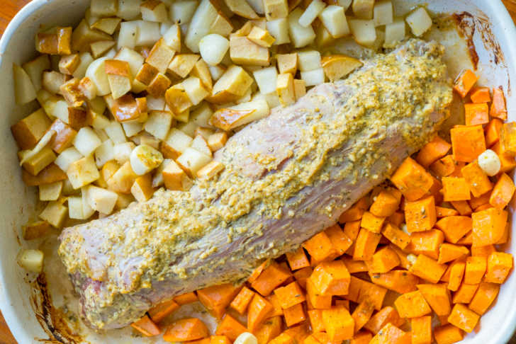 pork tenderloin and sweet potatoes