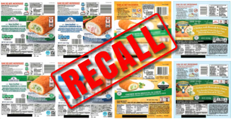 Serenade Food Recalls 60,000 Pounds of Frozen Chicken Products