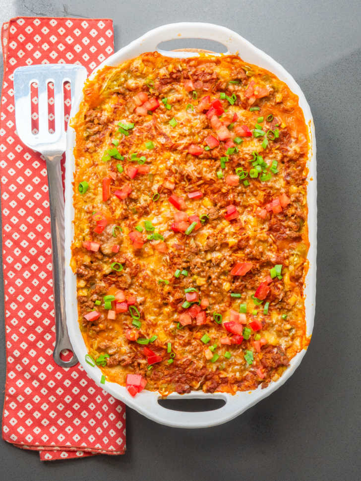 Mexican Ground Beef Casserole | 12 Tomatoes