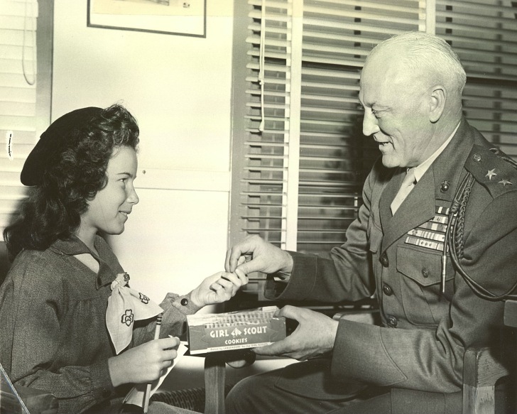 girl scout cookies to general erskine 1945