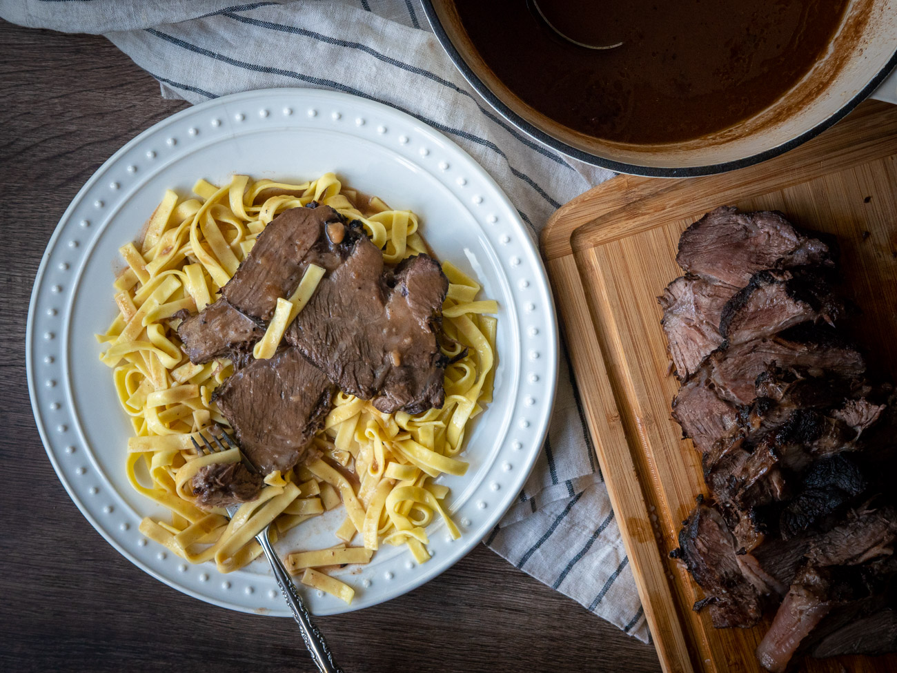 Sauerbraten with Noodles