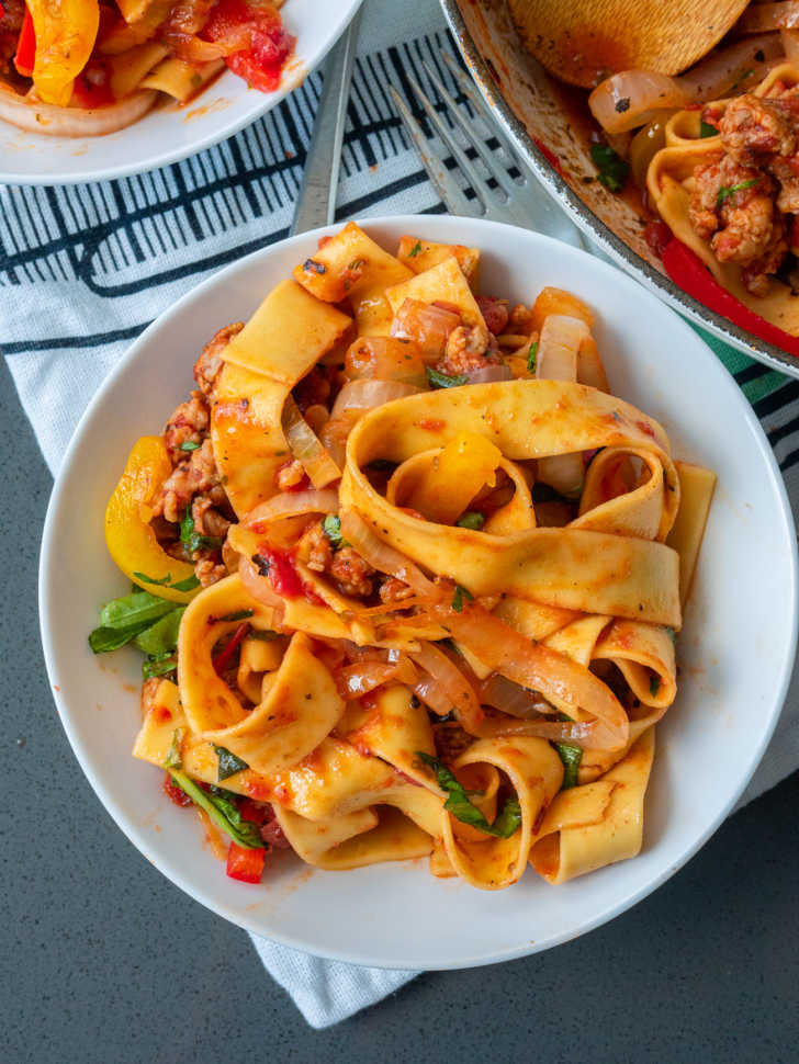 Italian Drunken Noodles 12 Tomatoes