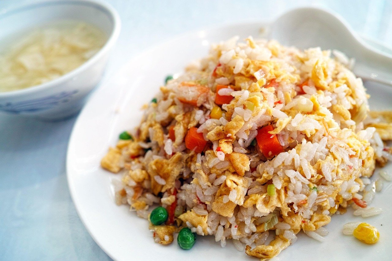 Plate of fried rice