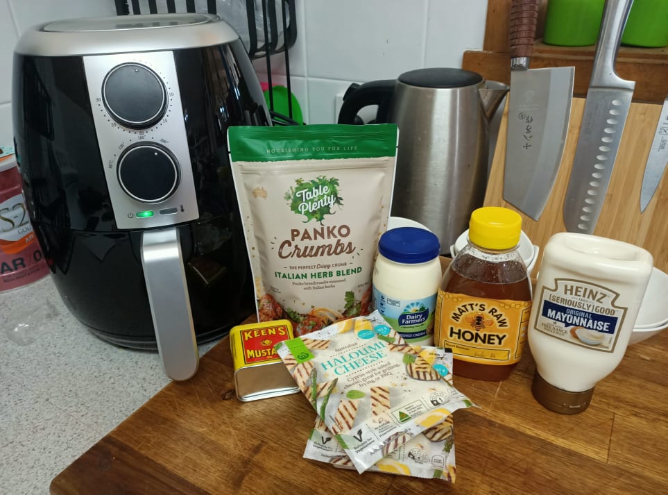 Panko Halloumi Ingredients