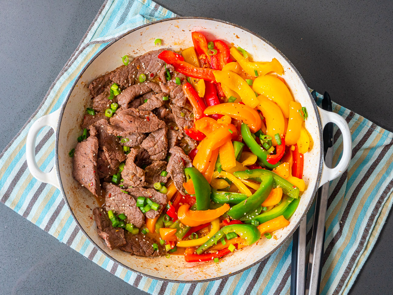 Skillet pepper steak