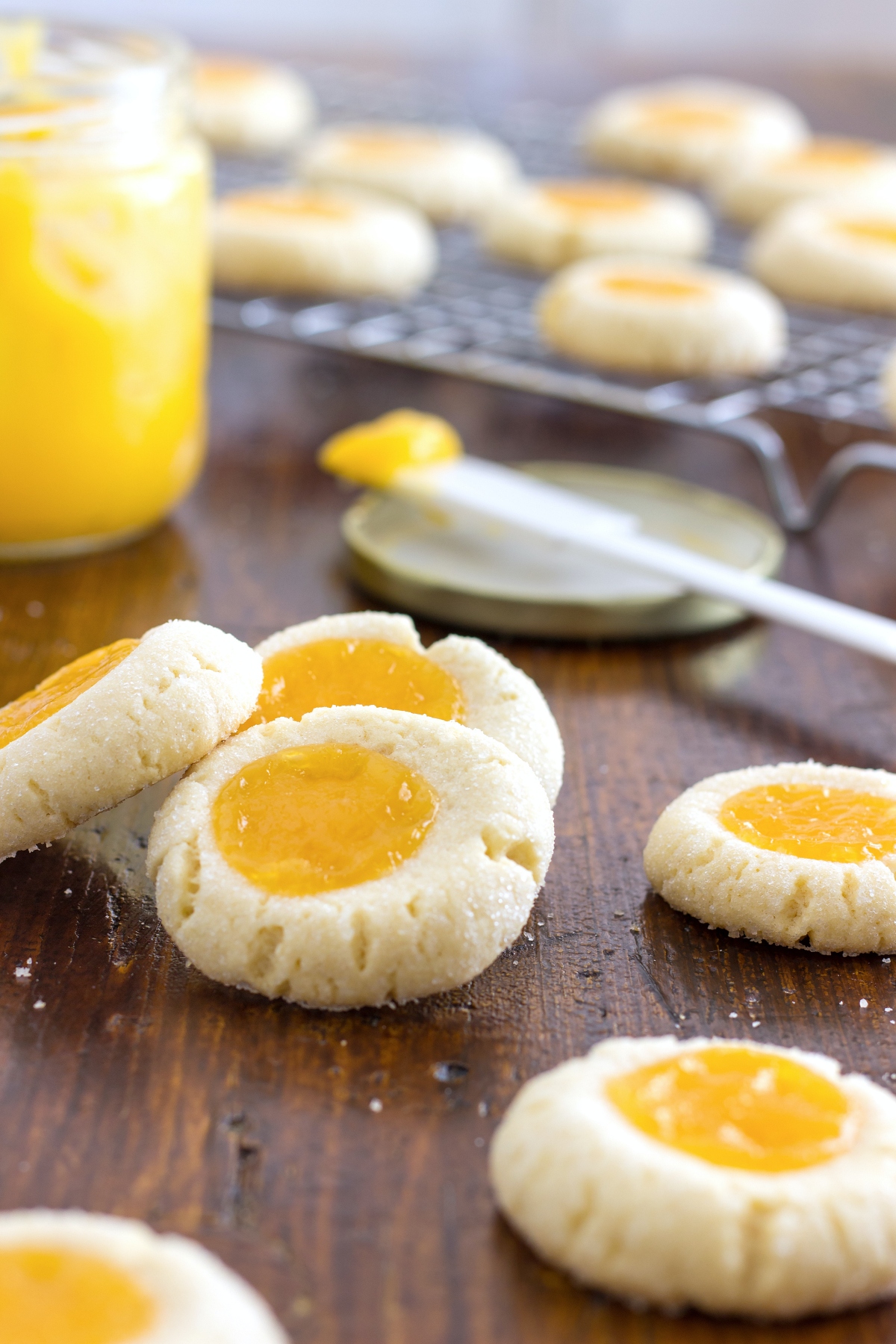 Lemon Curd Shortbread Thumbprints