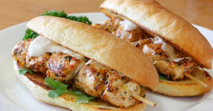 Chicken Spiedie Sub