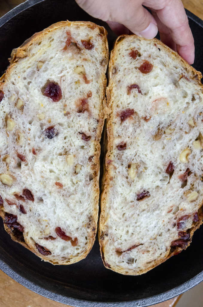 Dutch Oven Bread - Dark Chocolate Cranberry Walnut Dutch Oven Bread