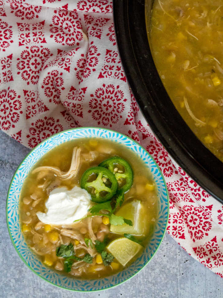 slow cooker white chicken chili