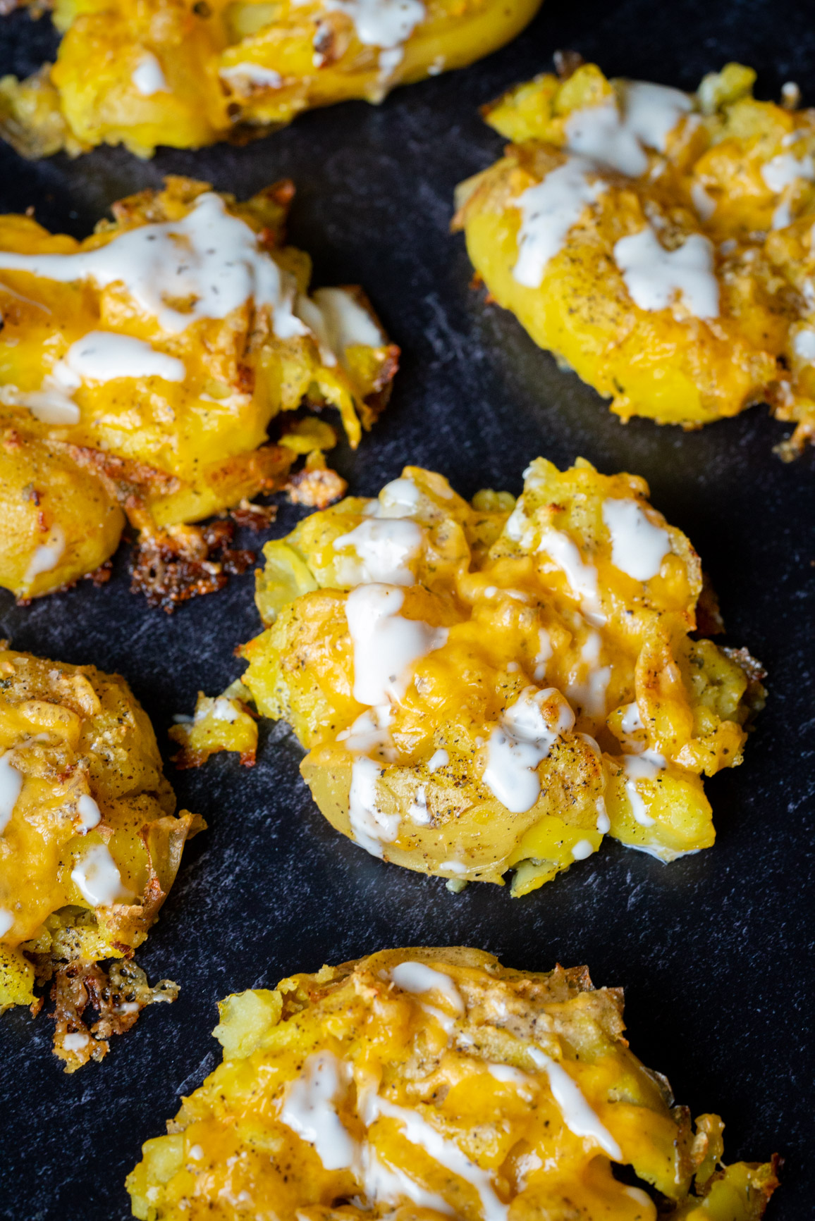 Crispy Ranch Smashed Potatoes