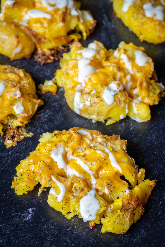 Crispy Ranch Smashed Potatoes