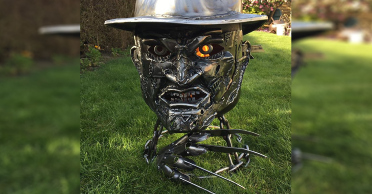 This Freddy Krueger Fire Pit Is Perfect For Spooky Season | 12 Tomatoes