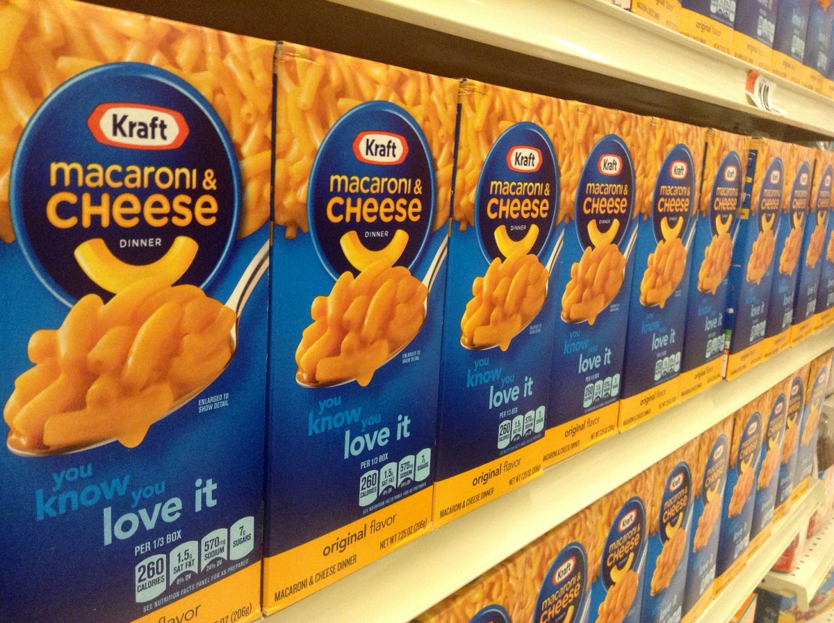 mac and cheese on store shelves