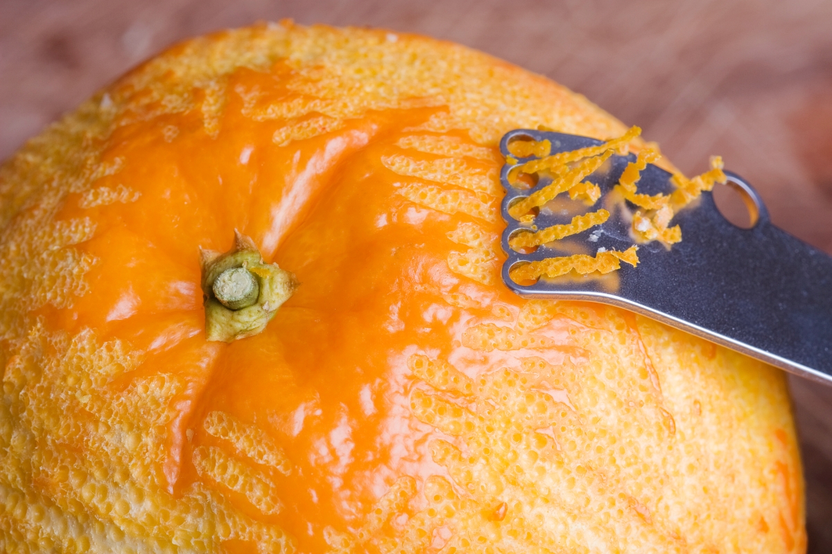 Orange Zest for Orange Cranberry Scones