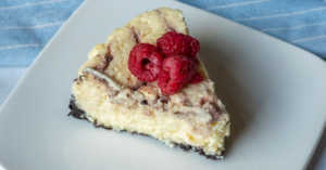Slow Cooker Chocolate Raspberry Cheesecake