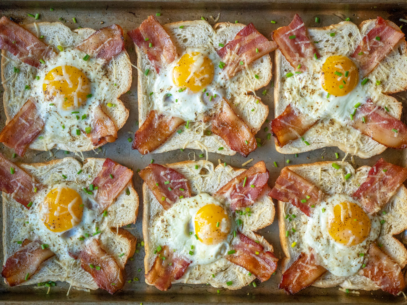 Sheet Pan Egg-In-A-Hole - Kirbie's Cravings