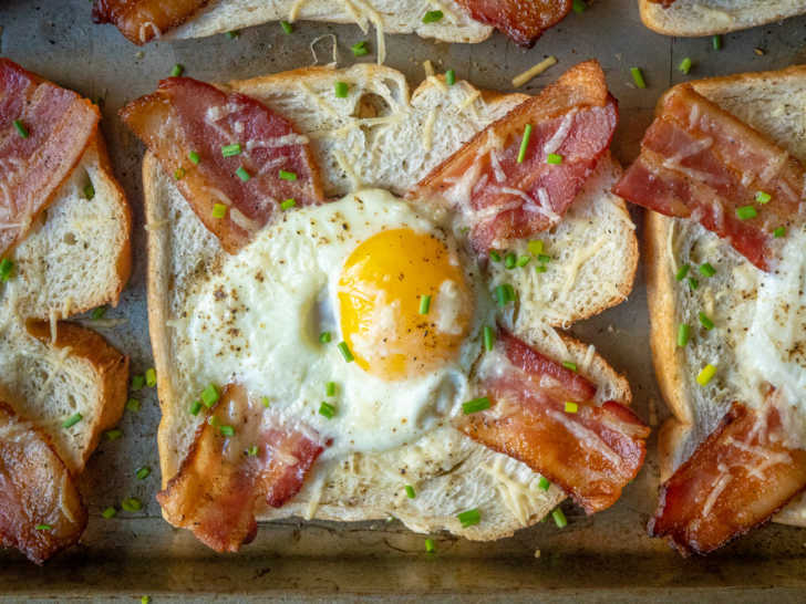 Sheet Pan Egg-in-a-Hole | 12 Tomatoes