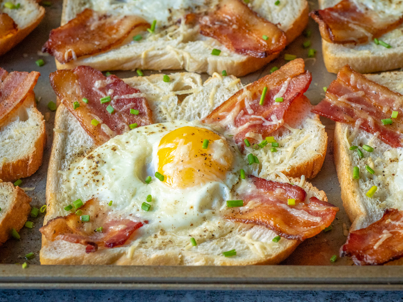 Sheet Pan Egg-In-A-Hole - Kirbie's Cravings