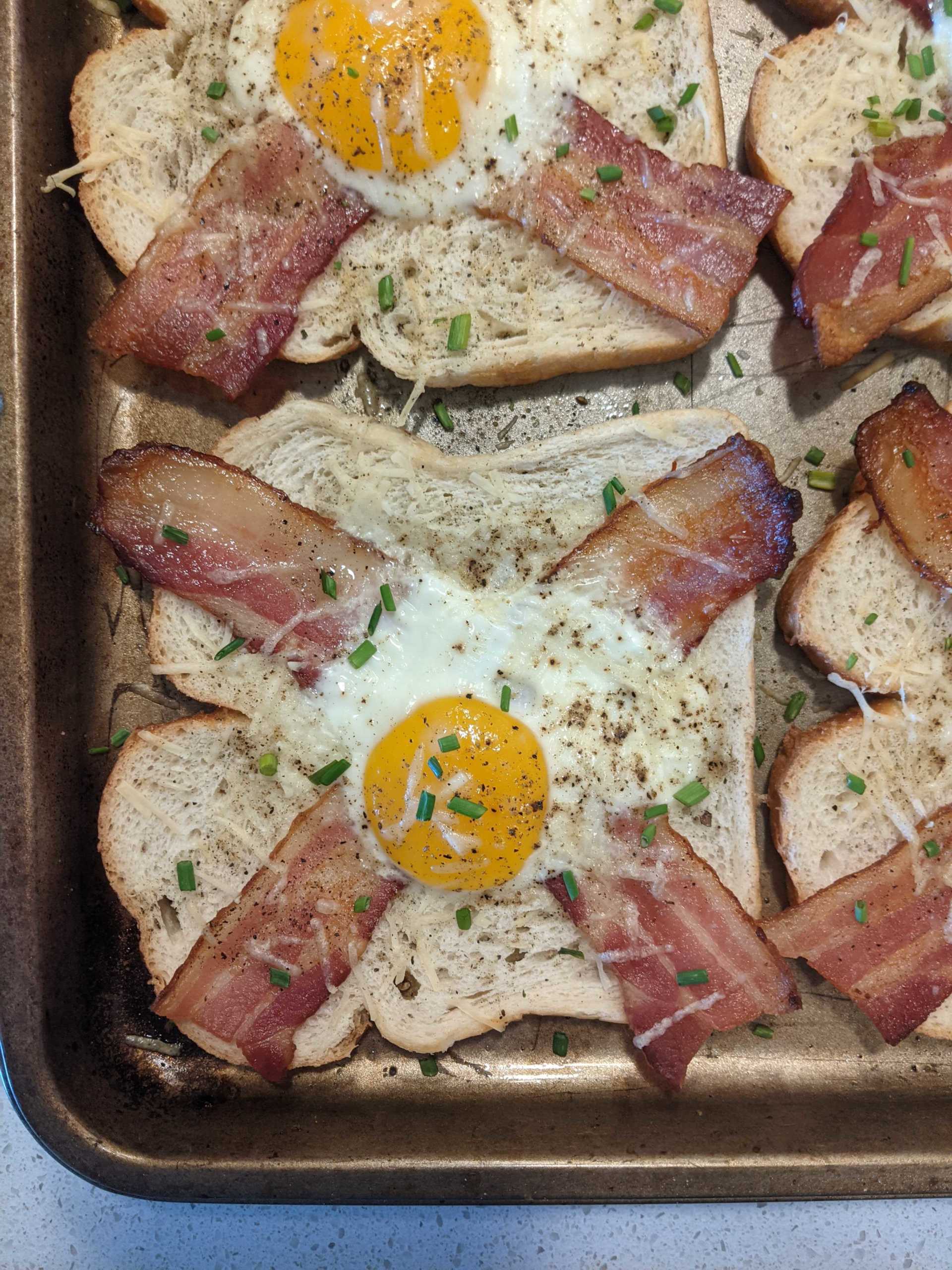 Sheet Pan Egg-In-A-Hole - Kirbie's Cravings