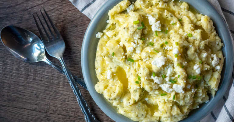 Feta Cheese Mashed Potatoes