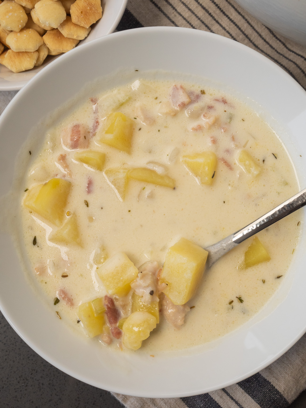 New England Clam Chowder - Brown Eyed Baker