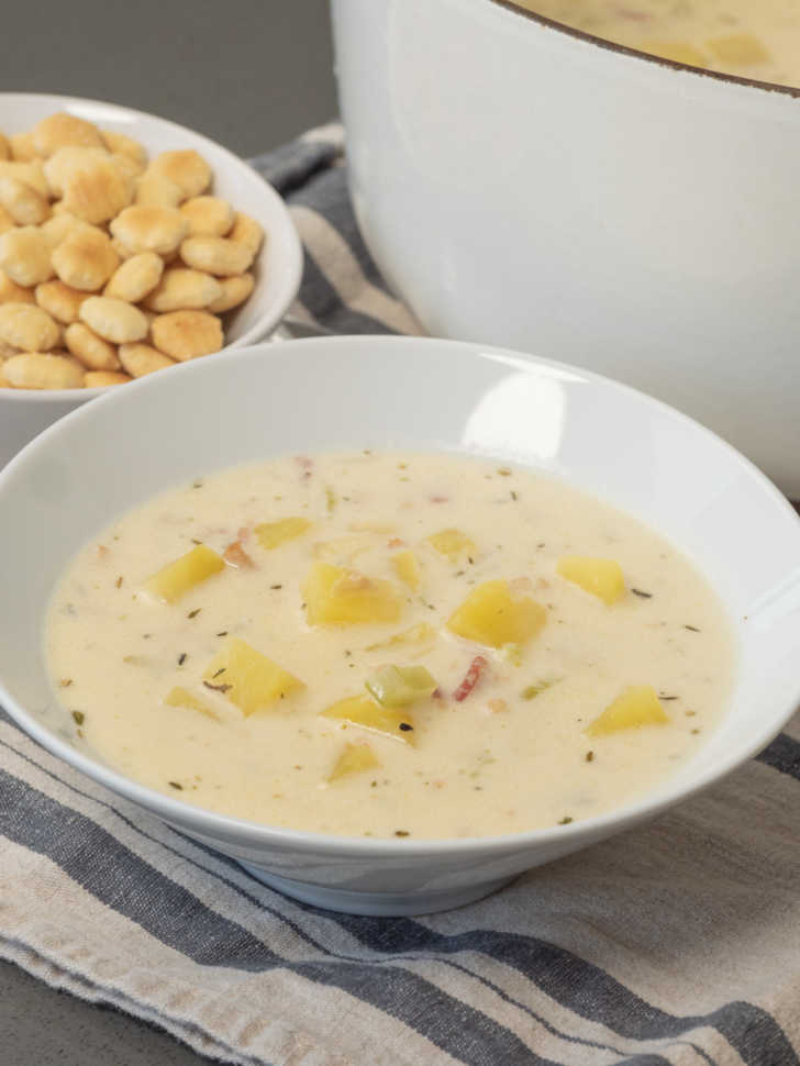 Easy Creamy New England Clam Chowder - Cooking With Carlee