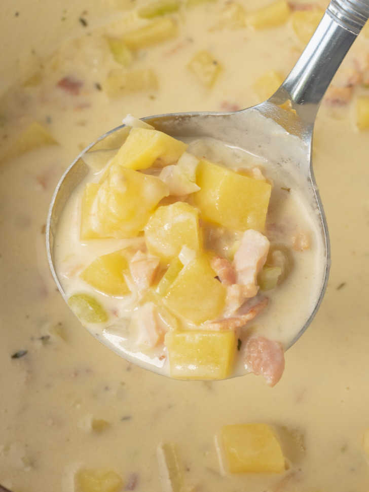 New England Clam Chowder - Emily Bites