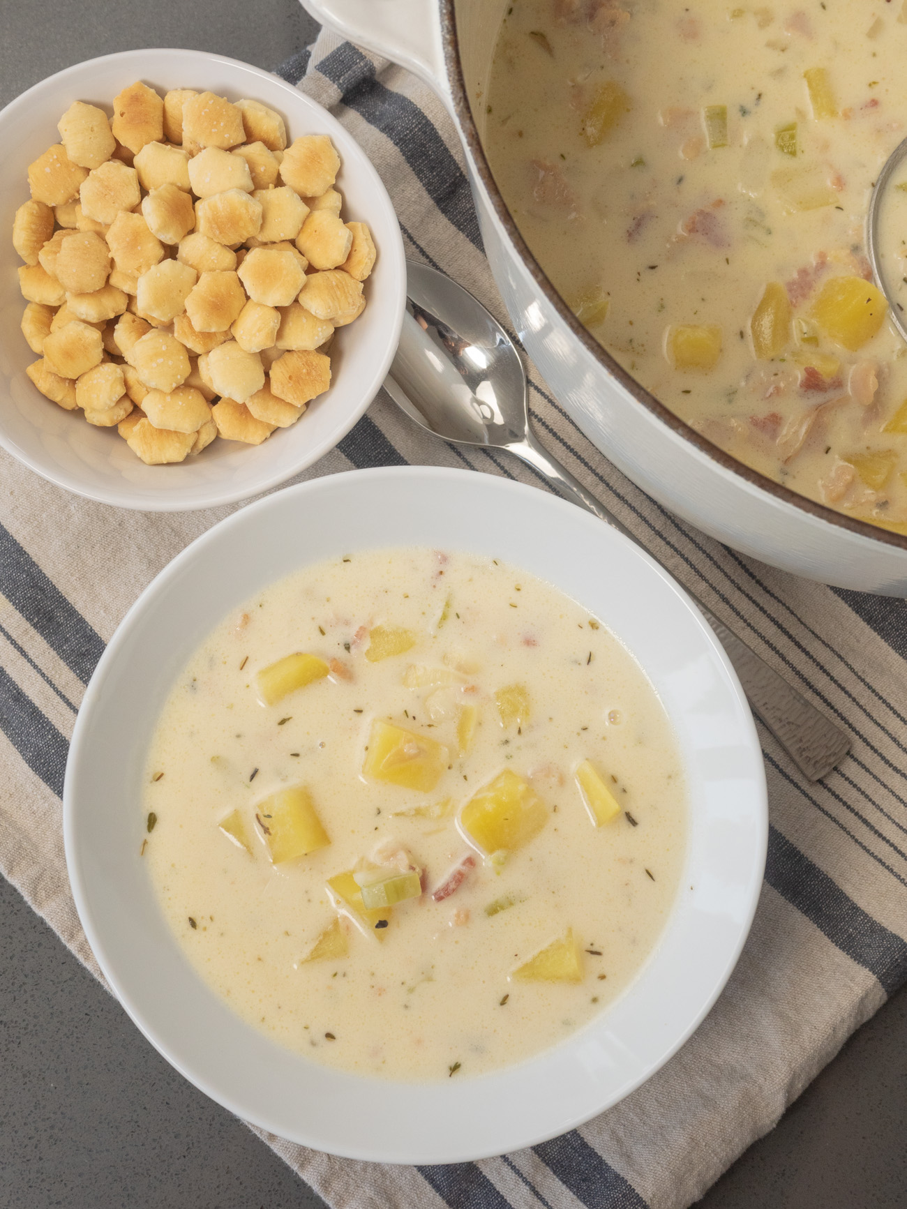 New England Clam Chowder - Brown Eyed Baker