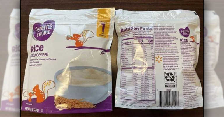 Baby Cereal Sold at Walmart Recalled for High Levels of Arsenic