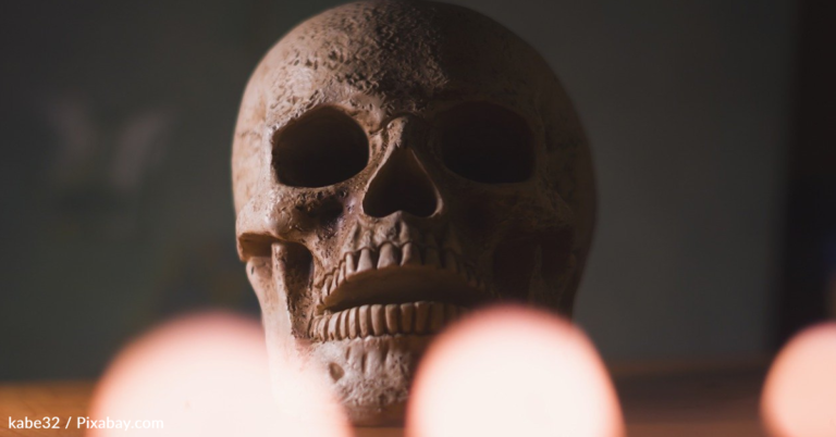 Man Creates Giant Skeleton Bursting From His Home In Ohio