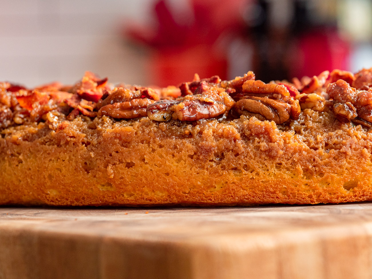 Maple Bacon Upside Down Cake