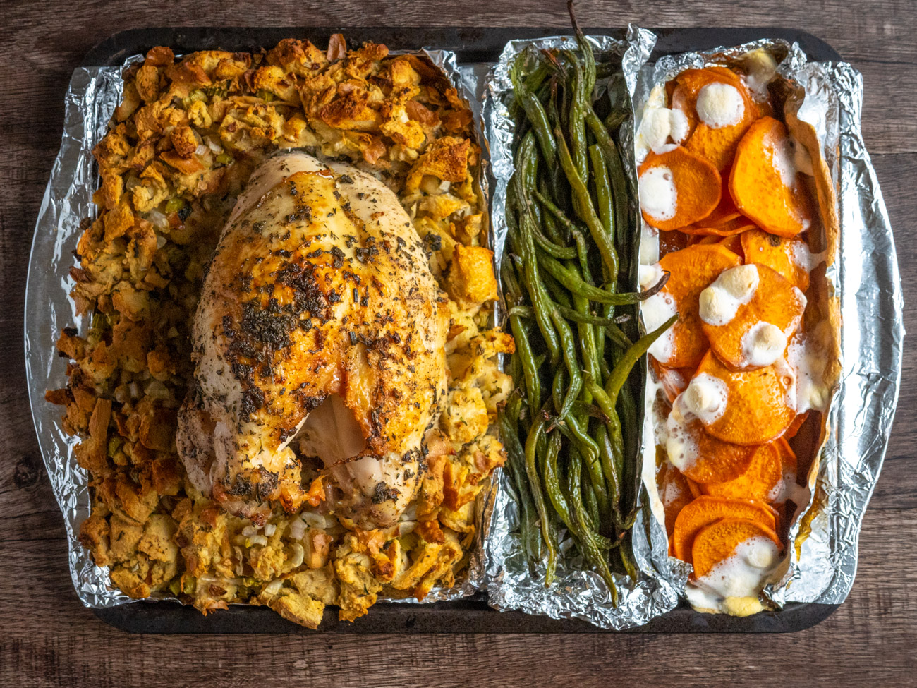 Thanksgiving Dinner for Two (One Sheet Pan!)