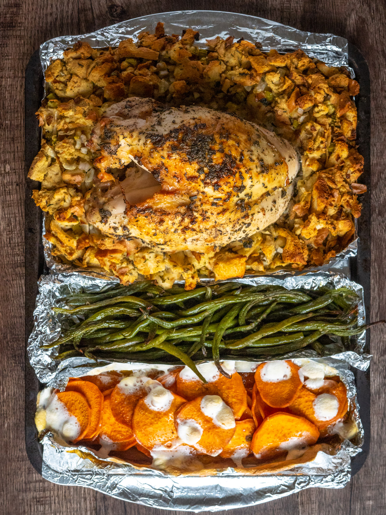 Five Thanksgiving Sides in One Sheet Pan Recipe