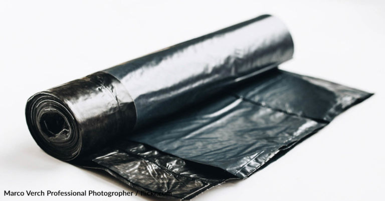Apparently, This Is The Correct Way To Put A Trash Bag In The Can