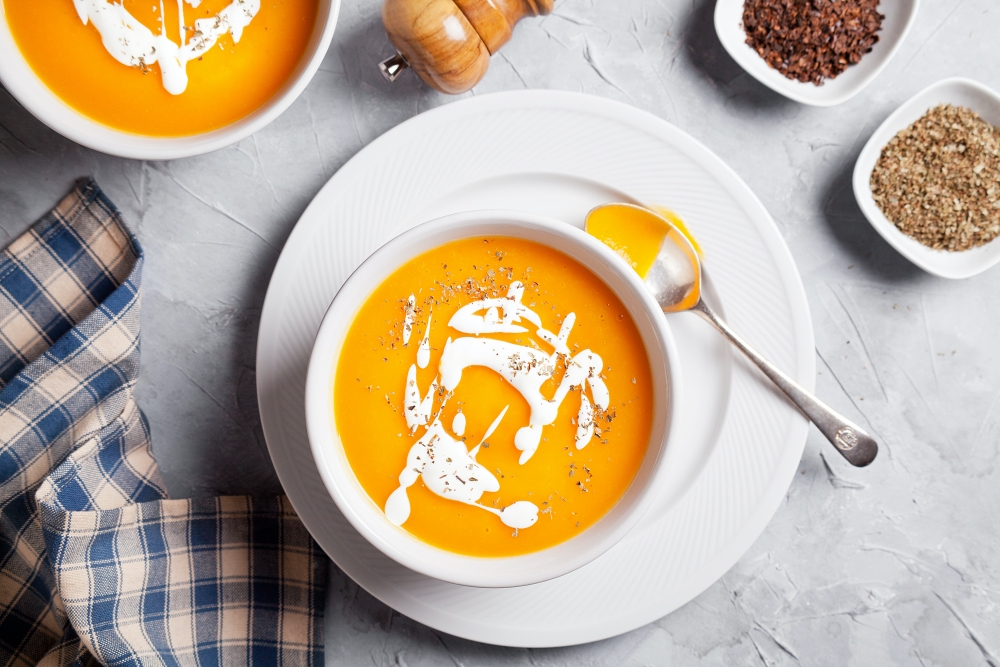 Curried Butternut Squash & Pear Soup