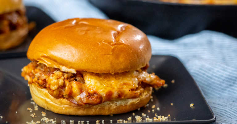Chicken Mozzarella Sloppy Joes