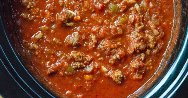 Slow Cooker Bolognese Sauce