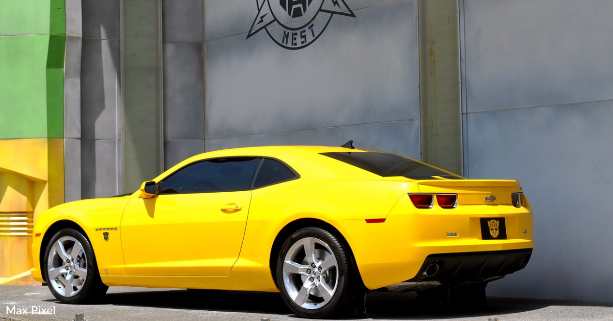 transformers bumblebee car side view